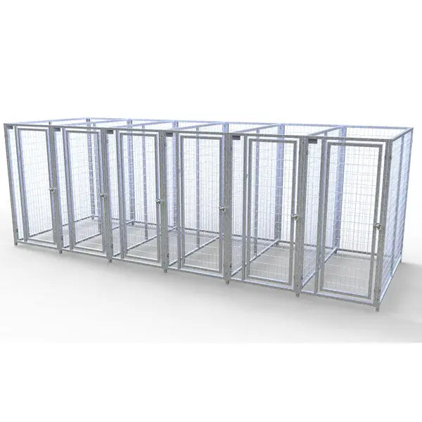 TK Products Complete 6-Run Kennel 3'x6′ w/ Stainless Steel