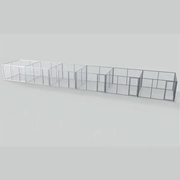 TK Products Complete 6-Run Kennel 10’x10′ w/ Stainless Steel Hardware