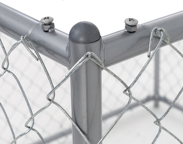 Lucky dog galvanized chain link kennel cheap