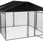 Lucky Dog Modular Box Kennel with Roof and Cover 10'x10'