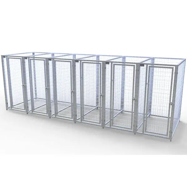 TK Products Complete 6-Run Kennel 3’x5′ w/ Stainless Steel Hardware
