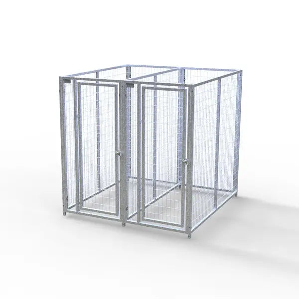TK Products Complete 2-Run Kennel 3’x6′ w/ Stainless Steel Hardware