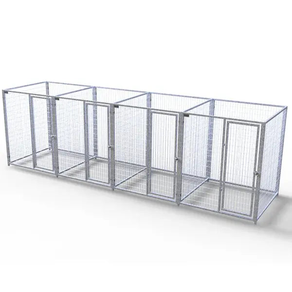 TK Products Complete 4-Run Kennel 5’x5′ w/ Stainless Steel Hardware
