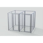 TK Products Complete 2-Run Kennel 4’x6′ w/ Stainless Steel Hardware