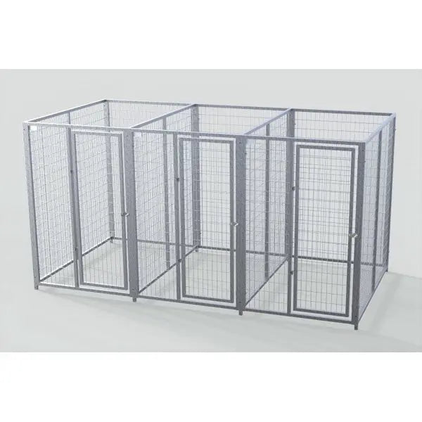 TK Products Complete 3-Run Kennel 4’x6′ w/ Stainless Steel Hardware