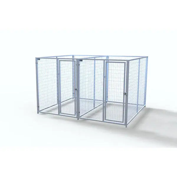 TK Products Complete 2-Run Kennel 5’x8′ w/ Stainless Steel Hardware