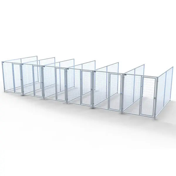 TK Products Complete 6-Run Kennel 5’x10′ w/ Stainless Steel Hardware