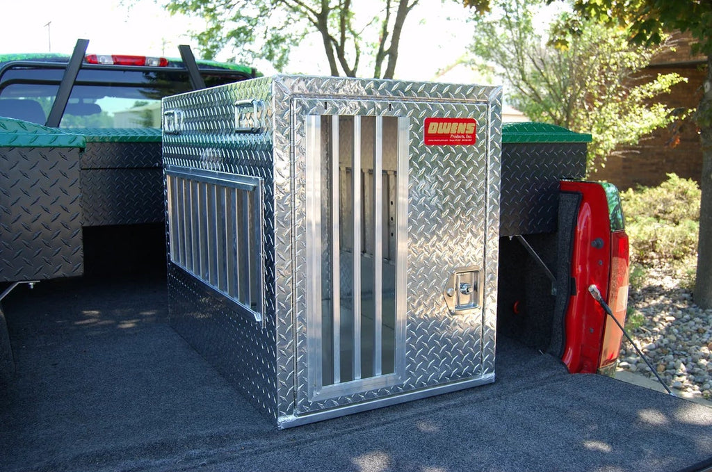 Owens Dog Box 55033L Hunter Series Single Compartment 4 Seasons Vents - Door Opens to Left
