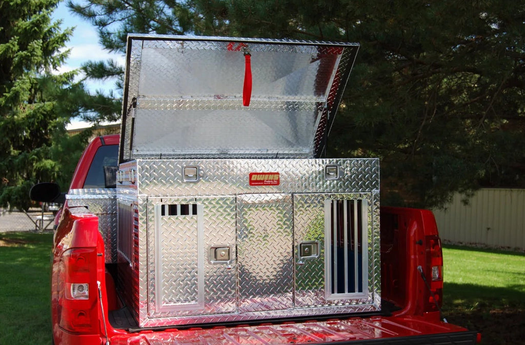 Owens Dog Box 55044 Hunter Series Double Compartment with Top Storage