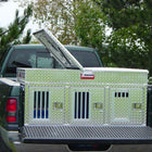 Owens Dog Box 55053 Hunter Series Triple Compartment with Top Storage and Wheel Well Notches