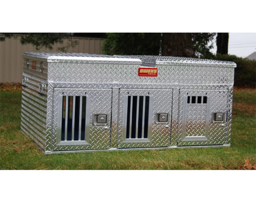 Owens Dog Box 55074 Hunter Series Triple Compartment Top Storage 4 Seasons Vents