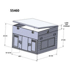 Owens 55460 Double Compartment Top Storage Dog Box