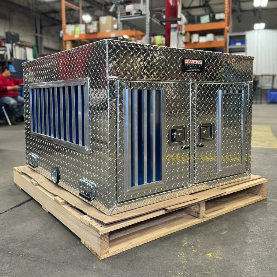 Owens Dog Box 55461 Hunter Series Tall Double Compartment