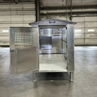 Owens Dog Box 55600 Professional K9 Series Kennel with Dog House (Mill Finish)