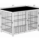 OnePaw Ares dimensions of a metal dog crate on a white background