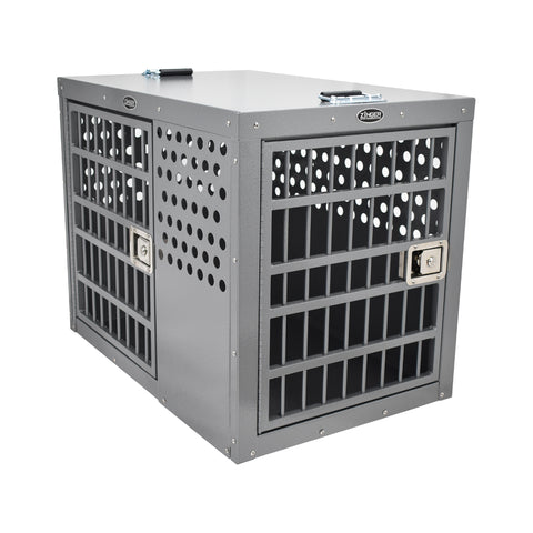 Zinger Professional Series Dog Crate with Front and Side Entry-Dens & Kennels