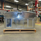 Owens 55014 Hunter Series Big T Double Compartment Dog Box with Dual Lid Top Storage in a warehouse setting