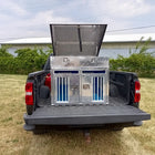 Owens 55107 Double Compartment Top Storage Dog Box with Noose Pole Openings