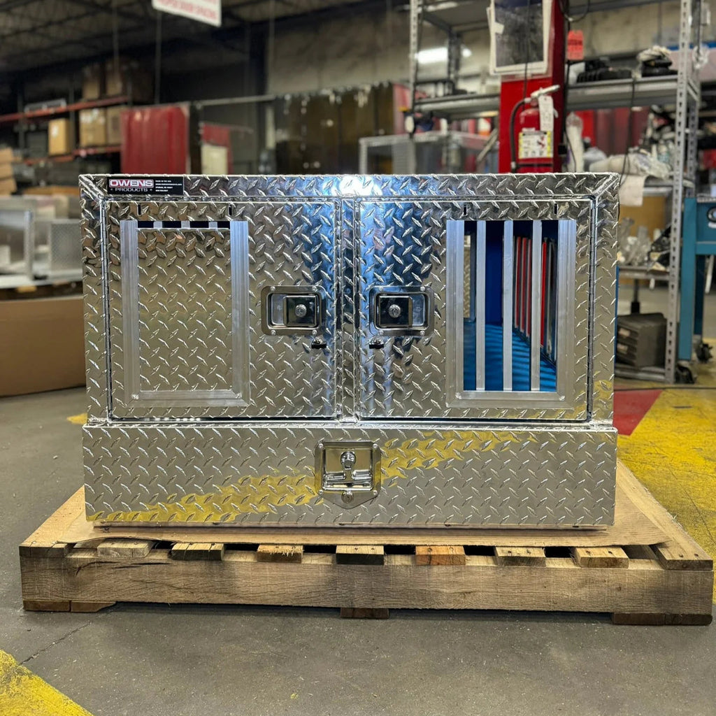 Owens Dog Box 55023W Pro Hunter Series Double Compartment with Bottom Drawer