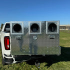 Owens Dog Box 55080W Pro Hunter Series Double Compartment with Bottom Drawer