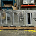 Owens Dog Box 55114LV Hunter Series Tall Trailer Triple Compartment - All Season Vents Left Swing Doors