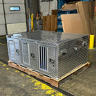 Owens Dog Box 55114L Hunter Series Tall Trailer Triple Compartment - Left Swing Doors