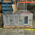 Owens Dog Box 55114L Hunter Series Tall Trailer Triple Compartment - Left Swing Doors