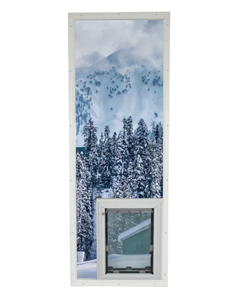 Security Boss French Door Glass Panel with Pet Door - MaxSeal PRO