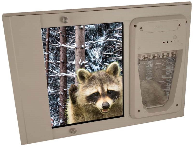 Security Boss Petsafe Electronic Dual Pane Sash Lockable Window Insert Pet Door