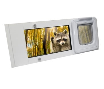 Security Boss SB Elite Sash Window Cat Door | Single Pane | Super Selective