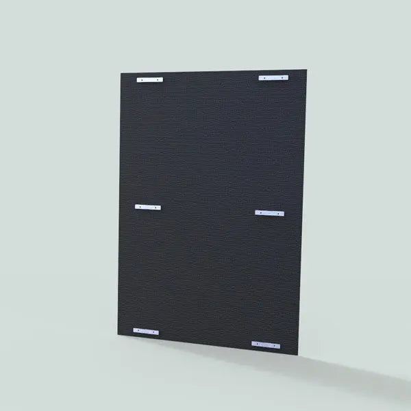 TK Products Isolation Panel HDPE 54”x48” Black, w/ 8-SS Brackets and b ...