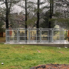 Rhino 5-Run Dog Kennel with Roof Shelters & Fight Guard Divider 5'x10'
