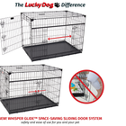 Lucky Dog Sliding Double Door Dog Crate