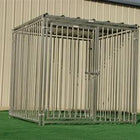 Rhino Dog Kennel in European Style with Solid Roof 6'x6'
